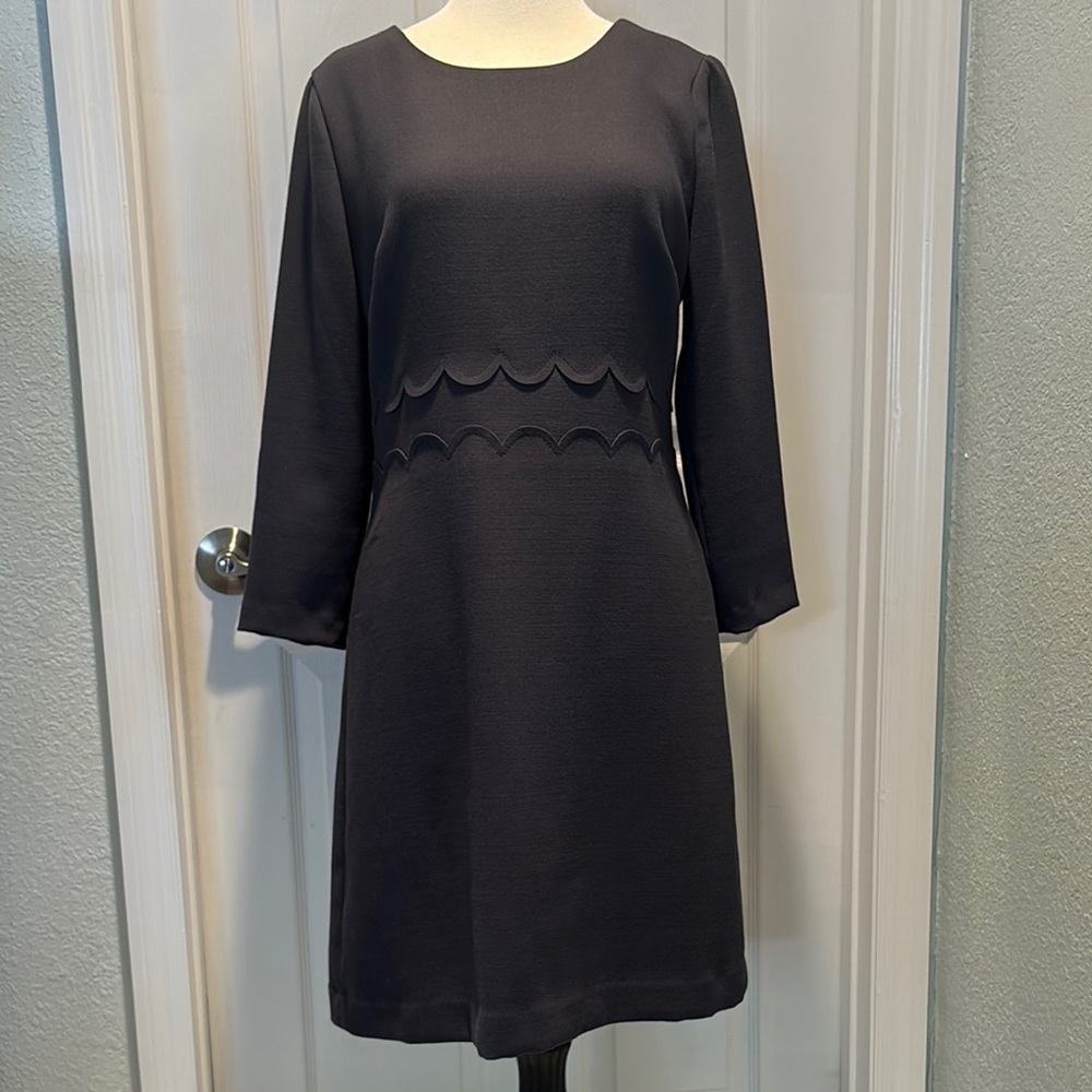 NWT Banana Republic Gray Sheath Dress sz 6 Crew Neck and 3/4 Sleeves